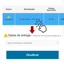 Atribua o endereço ao pedido feito